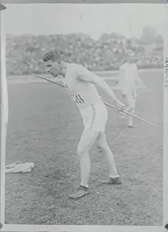 E. G. Oherst with Javelin in Hand