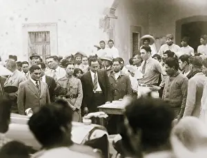 E. Portes Gil Giving Land to Peasants