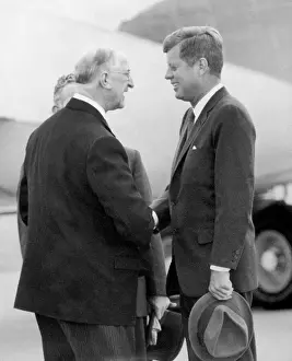 Eamon de Valera Greeting John Kennedy