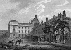 Prints of The earlier Houses of Parliament in London, which were destroyed by fire in 1834. (Photo by Hulton Archive/Getty Images) Heritage Images Prints: Earlier Parliament