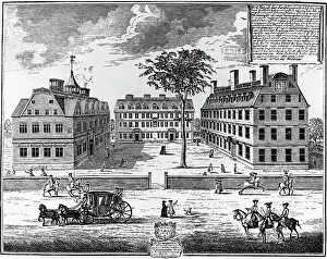 Early 18th-Century View of Harvard College