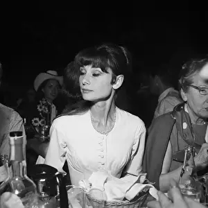 Prints of UNITED STATES - CIRCA 1960: Early 1960s, California, Hollywood, Audrey Hepburn at a S.H.A.R.E. charity dinner. (Photo by Michael Ochs Archives/Getty Images) Elegance Personified – A Classic Art Print Collection: Early 1960s, Hollywood, Audrey Hepburn