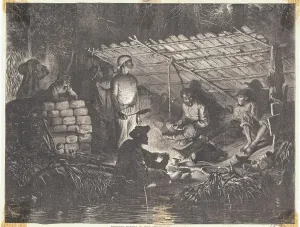 Louisiana Prints: Early African Americans in Makeshift Encampment
