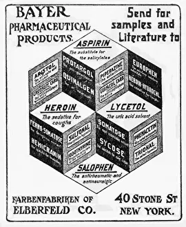Early Bayer Pharmaceutical Products Advertisement