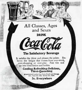 Bartender Prints: Early Coca-Cola Advertisement