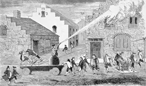 Fire Engine Prints: Early Fire Engine in New York