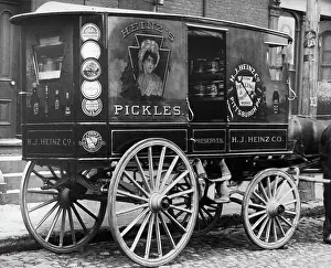 Logo Prints: Early Heinz Wagon with Advertising
