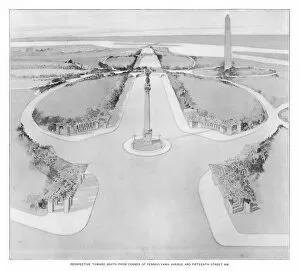 Images Dated 5th September 2017: Early Landscape Design of the City and Capital of Washington, D.C