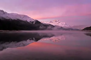 Mountain Lake Prints: Early morning on Lake Silvaplana
