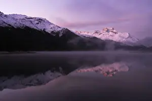 Mountain Lake Prints: Early morning on Lake Silvaplana