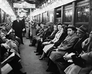 An Early Morning Scene On The Subway