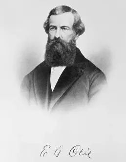 Early Portrait of Passenger Elevator Inventor E. G. Otis
