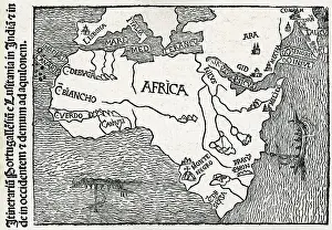 Milan Prints: Early Portuguese Map of Africa