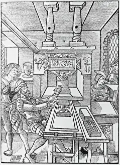 Printing Prints: Early Printing Press/Printer Of Paris