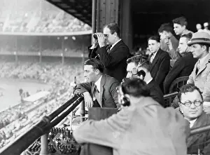 Announcer Prints: Early Radio Broadcast Of Football Game
