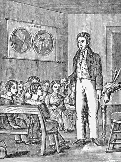 Chestnut Tree Prints: Early Teaching Method; Teacher With Ches
