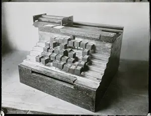 Original Prints: Very Early Typewriter