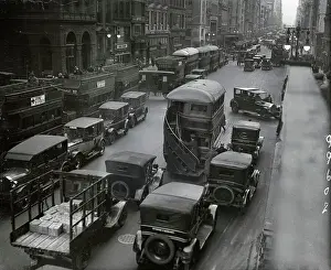 Early View of Fifth Avenue Traffic Scene in New York City