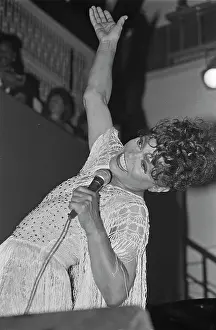 Prints of American singer and actress Eartha Kitt (1927 - 2008) performs at the Limelight in New York City, USA, circa 1987. (Photo by Michael Ochs Archives/Getty Images) Captivating Art Prints Celebrating the Iconic Performer’s Legacy: Eartha Kitt