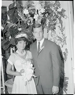 Prints of (Original Caption). Singer Eartha Kitt is shown with her husband William O. McDonald whom she married at her home Captivating Art Prints Celebrating the Iconic Performer’s Legacy: Eartha Kitt with Husband William O. McDonald