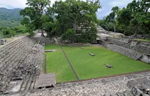 Courtyard Prints: East Court of the Acropolis, Copan