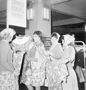 Leipzig Prints: East German Girls Shopping