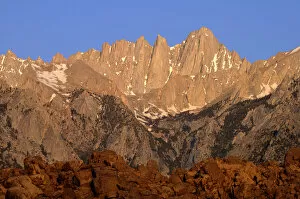 Images Dated 22nd May 2009: East side of Mt. Whitney in the morning light, Sierra Nevada, California, United States