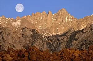 Images Dated 22nd May 2009: East side of Mt. Whitney in the morning light, Sierra Nevada, California, United States