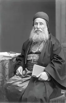 Turban Prints: Eastern Christian Clergyman Seated