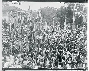 Eastern Crowd During Bhajana Ritual