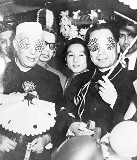 Eastern Leaders Wearing Costume for New Year's Celebration