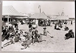 Easton Beach Scene In Rhode Island