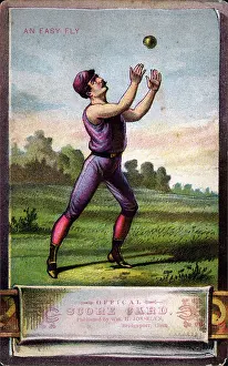 T1645515 Prints: Easy Fly Baseball Score Card