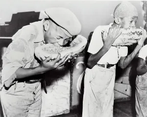 Memphis Prints: Eating Watermellon During Contest