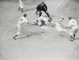 Ebbets Field Baseball Action