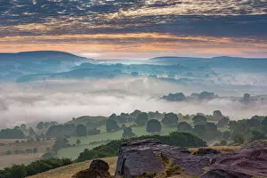 John Finney Photography Gallery: Eccles Pike above the fog, English Peak District. UK