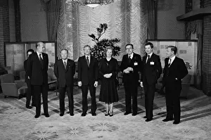Economic Summit Members Posing for Camera