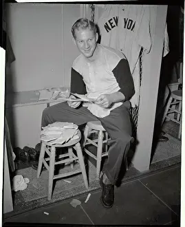 Ed Ford Holding his Fan Mail