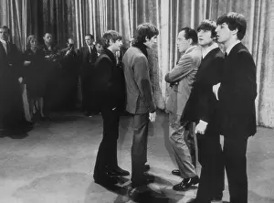 94174688x Prints: Ed Sullivan With The Beatles
