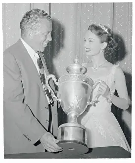 Ed Sullivan Presenting Award to Ann Blyth