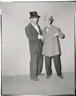 Ed Wynn Shaking Hands With Red Skelton