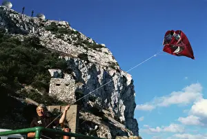 Gibraltar Prints: Ed Yost Flying a Kite