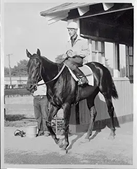 Elmont Prints: Eddie Arcaro Sitting Atop Whitley