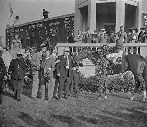 Eddie Arcaro and Whirlaway Celebrating Kentucky Derby Win