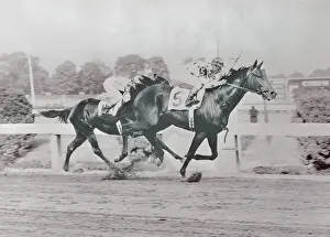 Eddie Arcaro Winning Preakness on Nashua