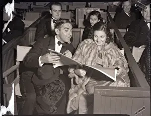 Danish Prints: Eddie Cantor and Daughter Attending Premiere