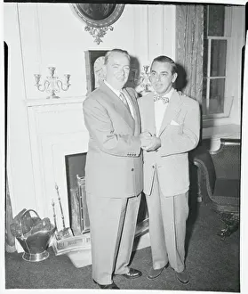 William Odwyer Prints: Eddie Cantor with William O'Dwyer