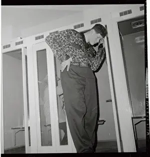 Telephone Booth Prints: Eddie Carmel Making Phone Call