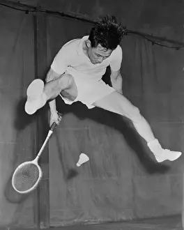 Eddie Choong Practicing Badminton Skills