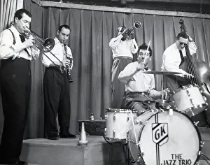 Body Image Prints: Eddie Conden's Band Performing with Drummer Gene Krupa
